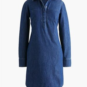 J.Crew long sleeve chambray denim dress